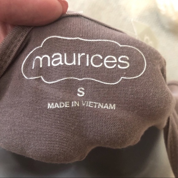 NWT Maurices shimmering small mauve tank top - Picture 3 of 4